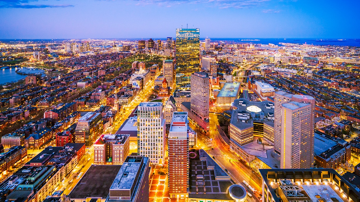 View from Prudential Tower during night