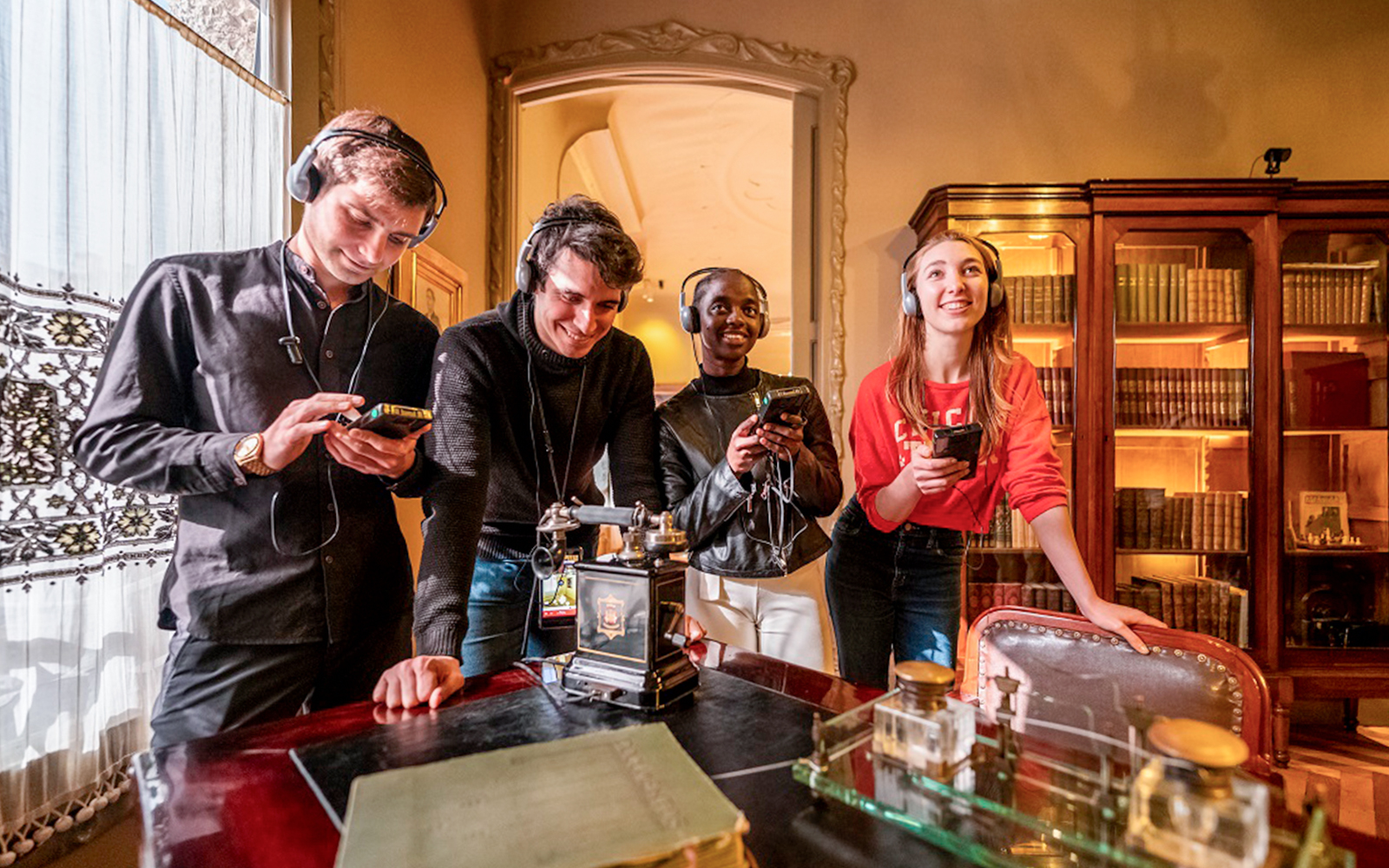 Visitors at the La Pedrera-Casa Milà