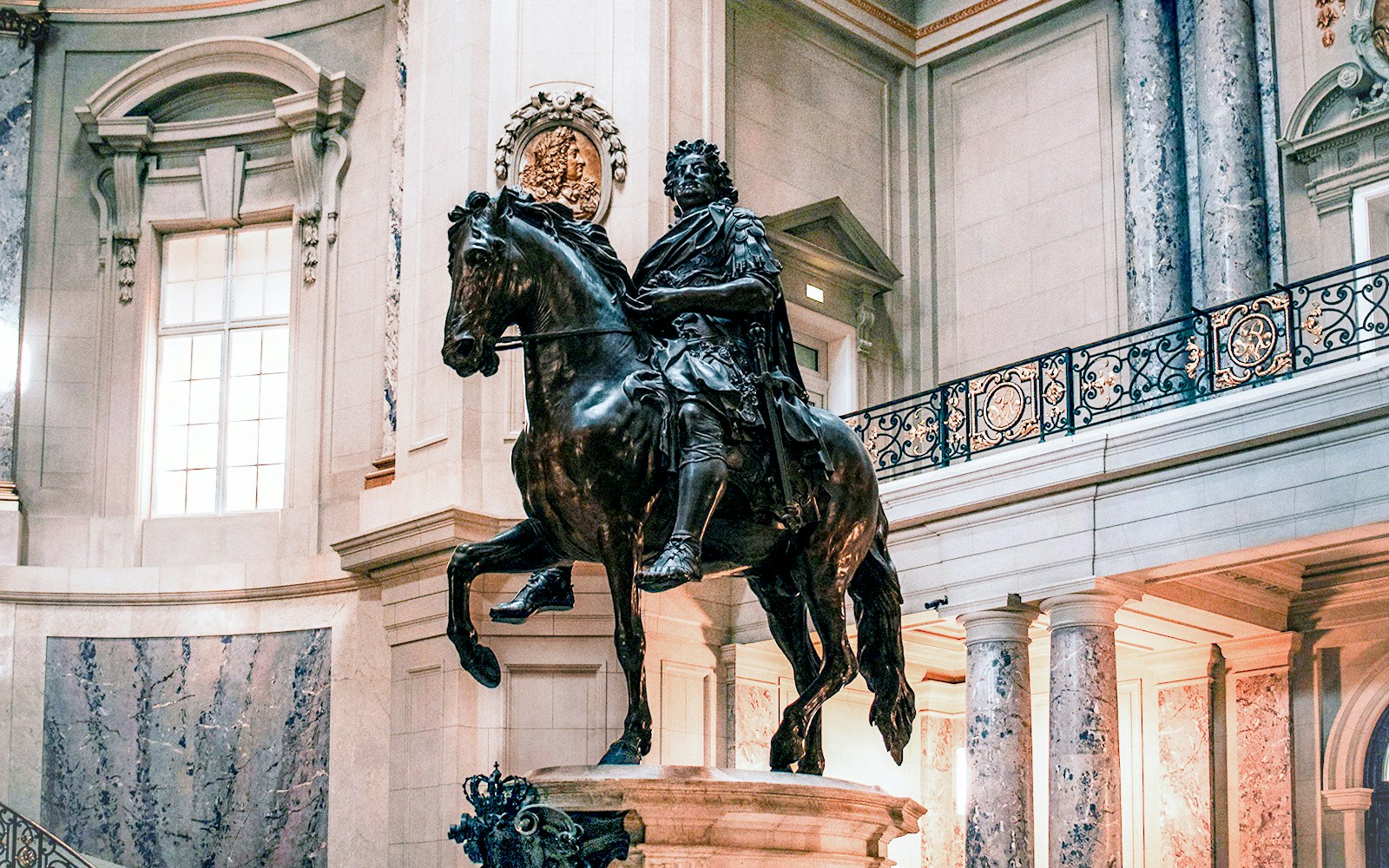 The lost Equestrian statue at Bode Museum, Berlin, Germany.