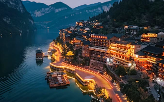 from chongqing: chiyou jiuli city, gongtan ancient town and wujiang river day trip-4