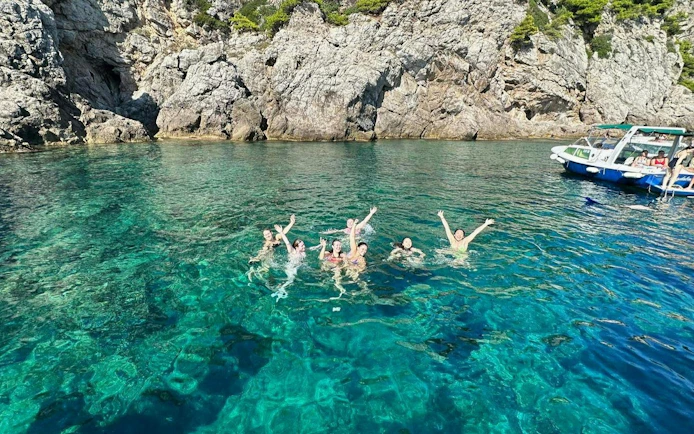 Private Blue Cave & Elafiti Islands Speedboat Tour with Drinks & Snorkeling