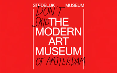Stedelijk Museum Amsterdam modern art poster.