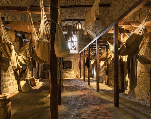 Prison inside Edinburgh Castle