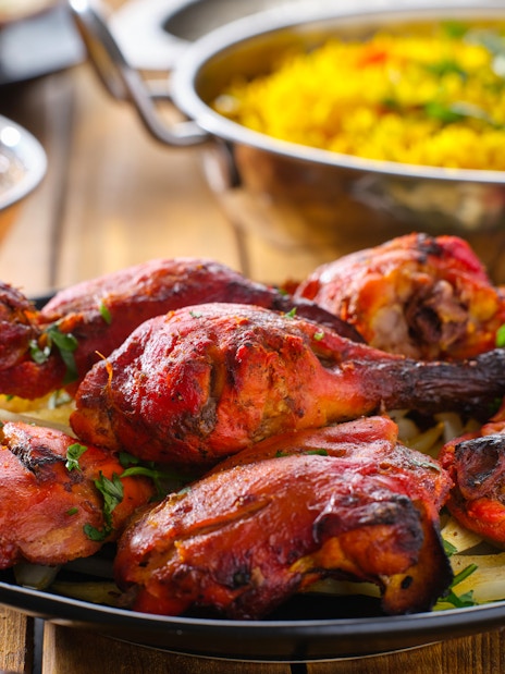 Grilled chicken served at Ulu Ulu Dinner, Night Safari.