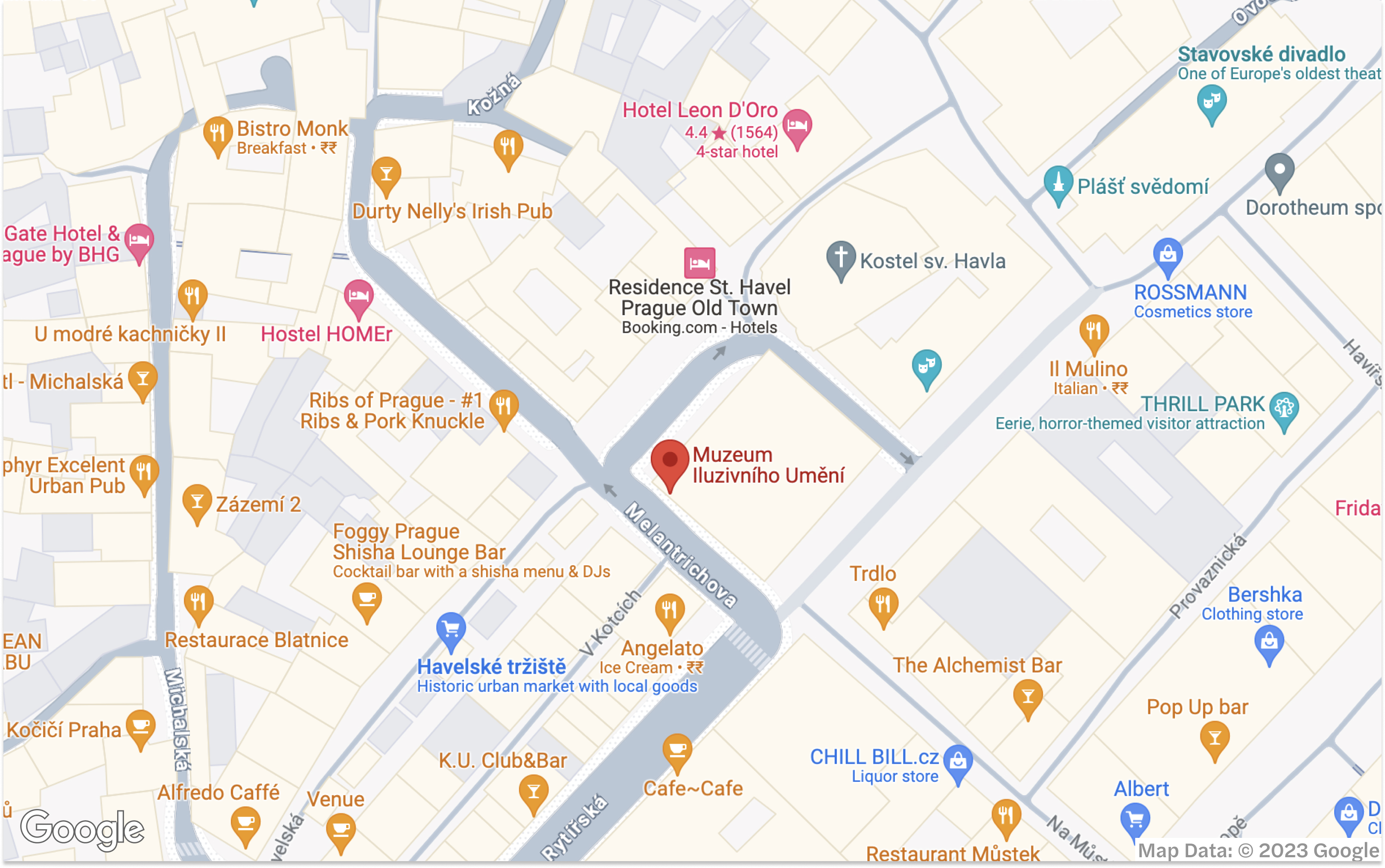 Illusion Art Museum Prague Location