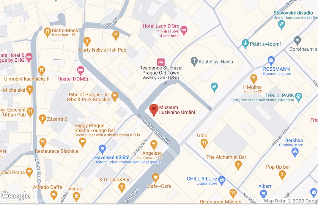 Illusion Art Museum Prague Location