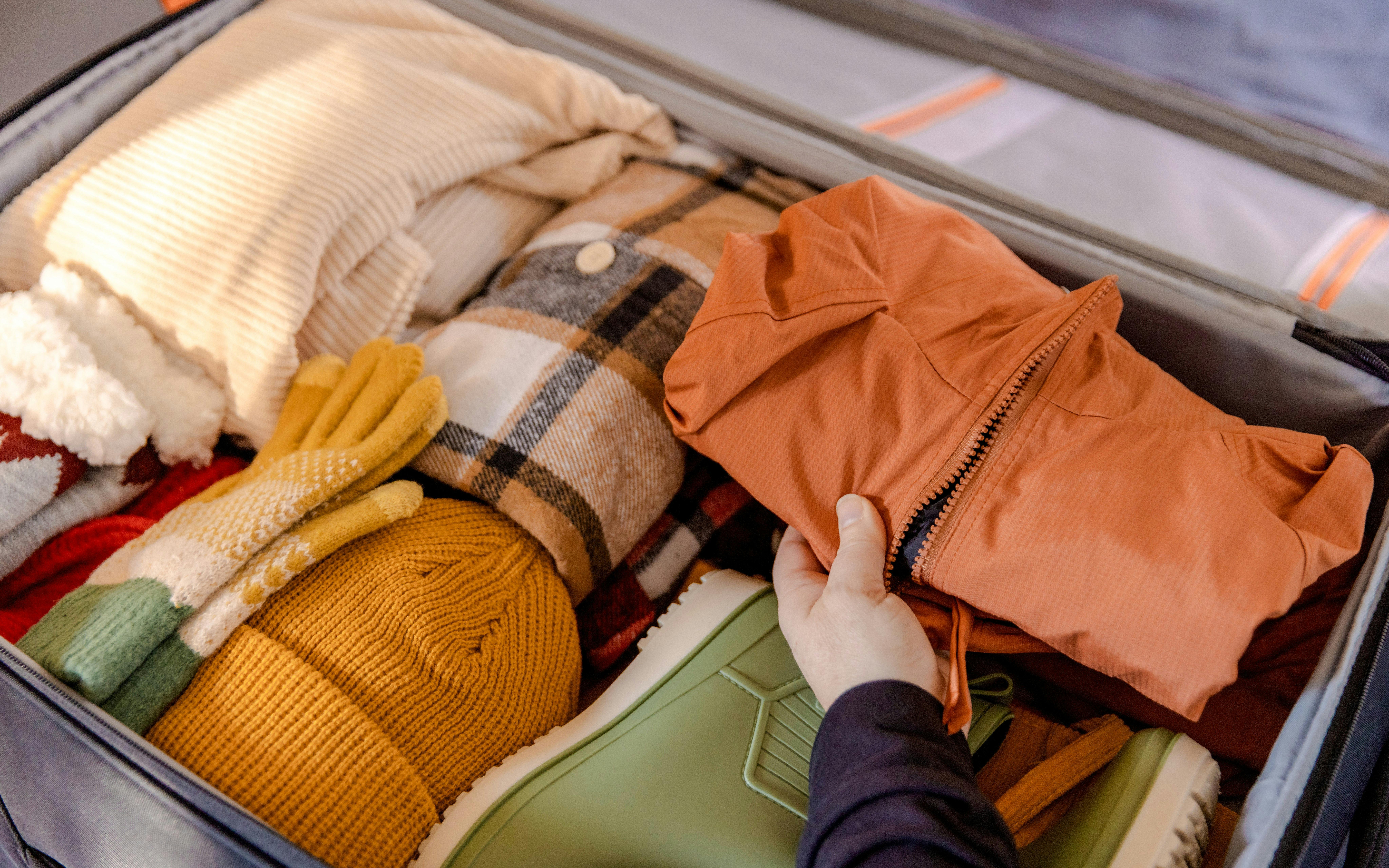 Packing warm clothes and boots for Gornergrat trip.