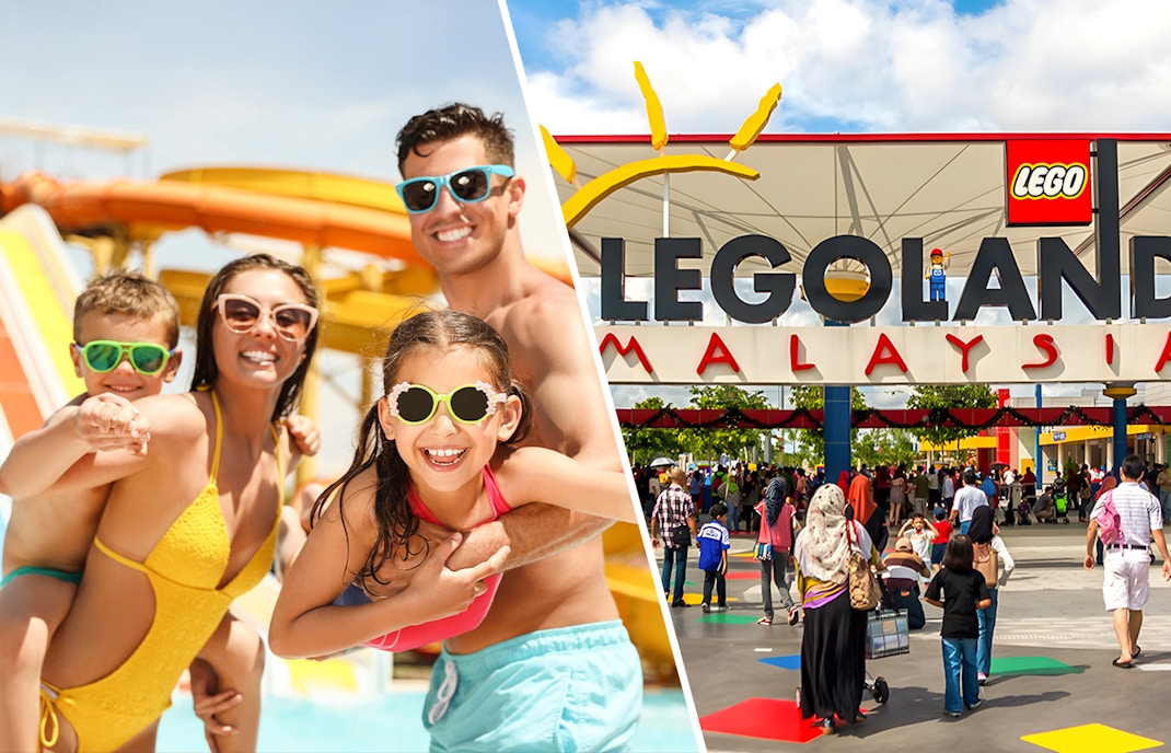 Desaru Coast beach with Legoland Malaysia.