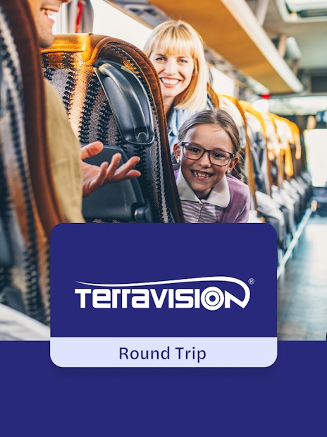 Terravision bus interior with passengers traveling from Fiumicino Airport to Rome Termini.