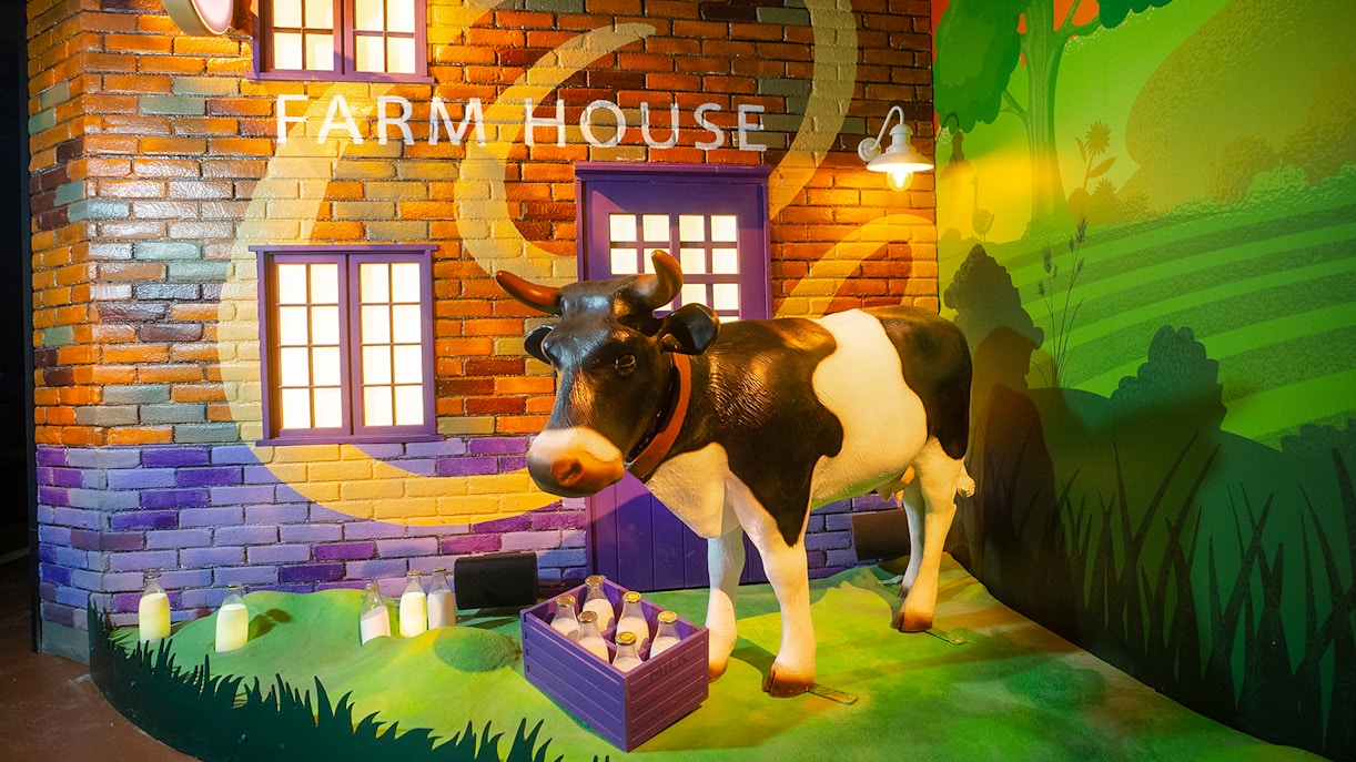 Cadbury World chocolate-making demonstration during the Cadbury Chocolate Quest experience in Birmingham, UK.