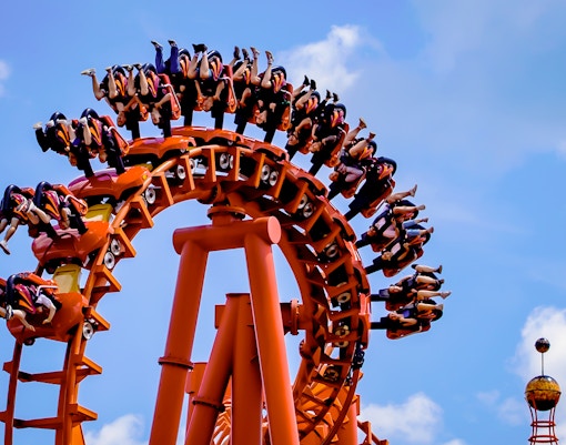 rollercoaster ride in energylandia