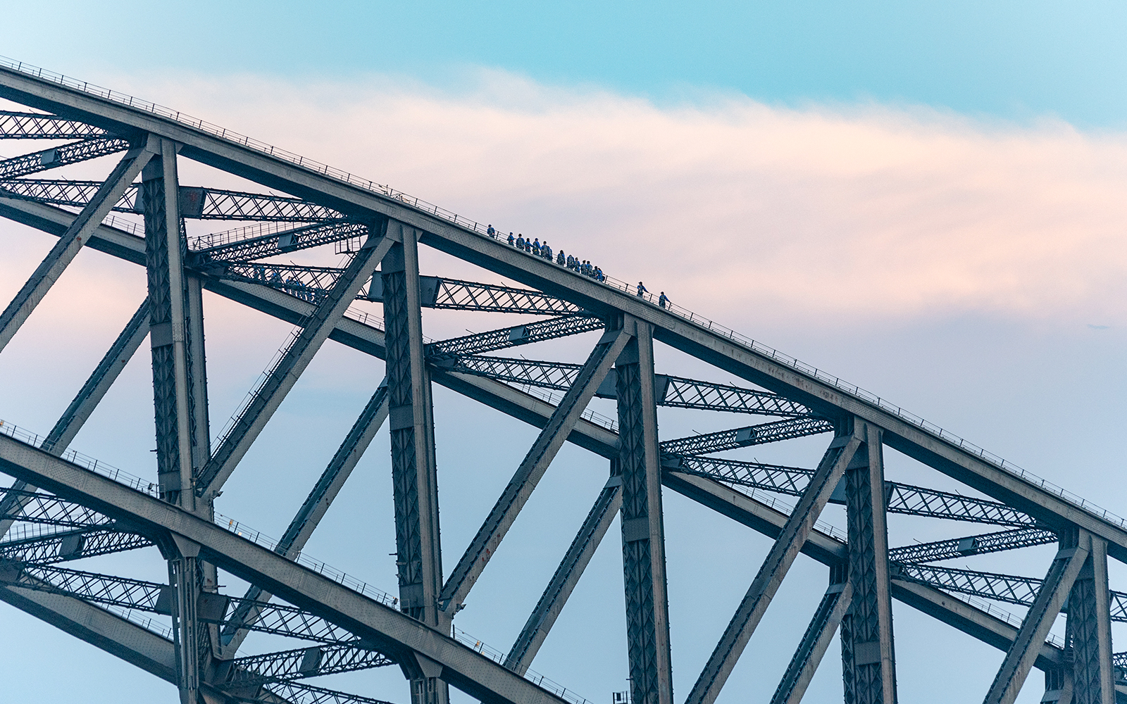 People at BridgeClimb, Sydney