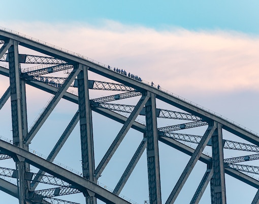 People at BridgeClimb, Sydney