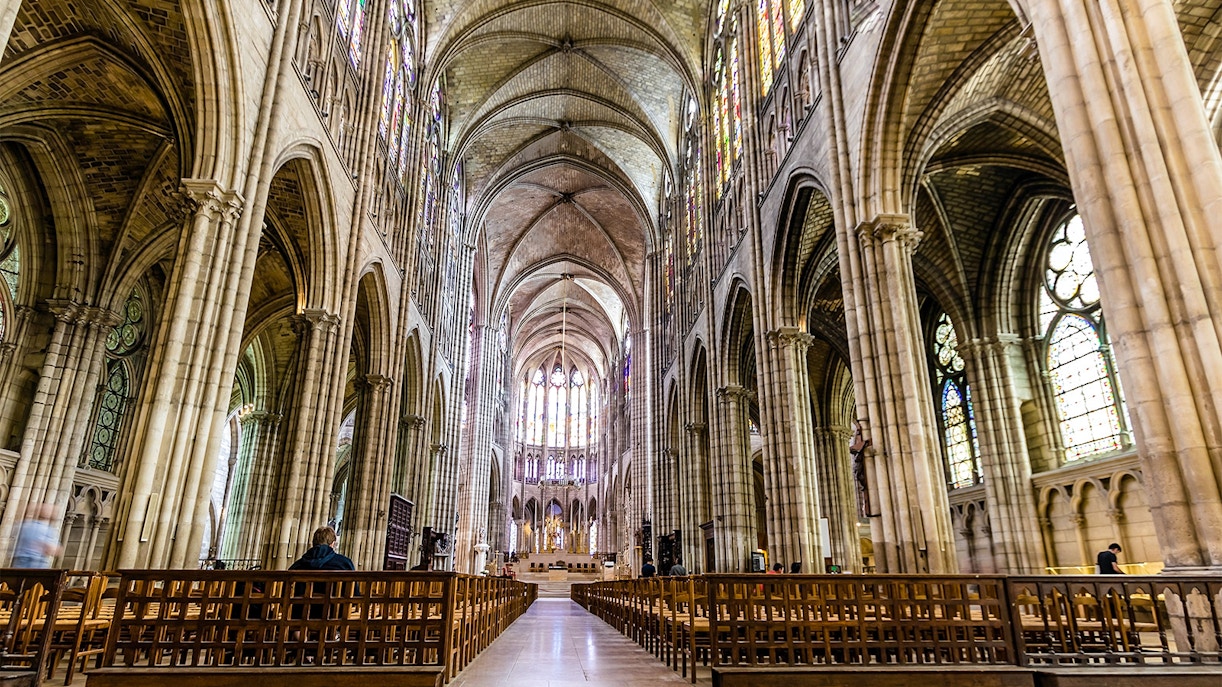 Interior of Basilica Cathedral, Saint Denis