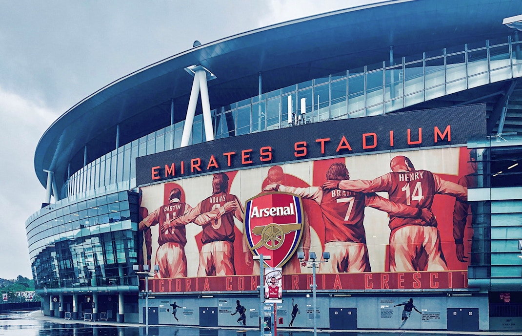 Exteriors of the Emirates Stadium, London