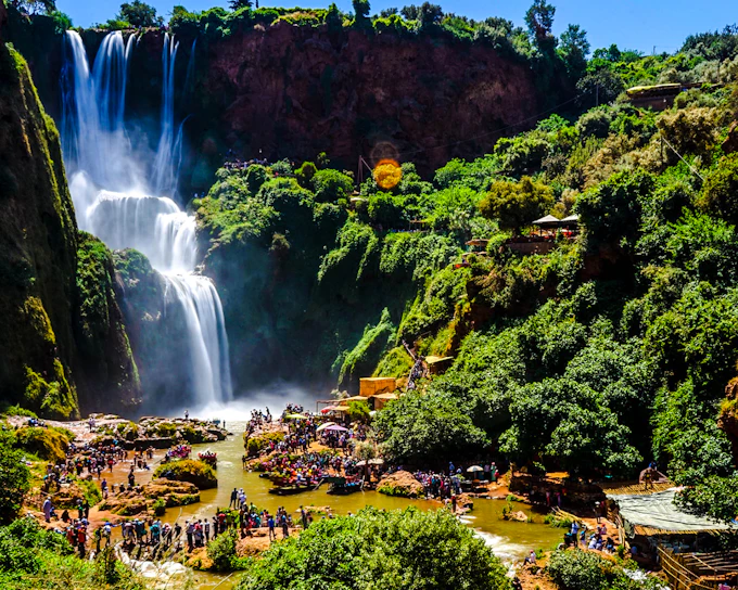 From Marrakesh: Private Ouzoud Waterfalls Guided Hike with Boat Ride