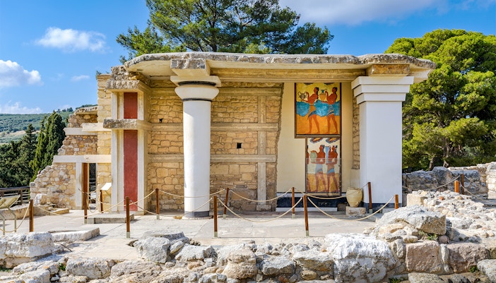 Central Court inside Knossos Palace