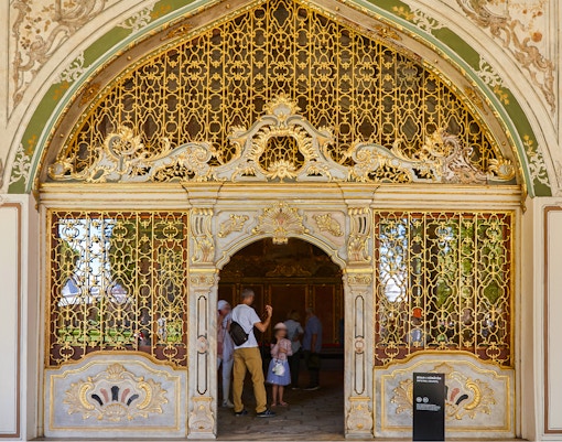 Topkapi Palace Imperial Council facade in Istanbul, Turkey.