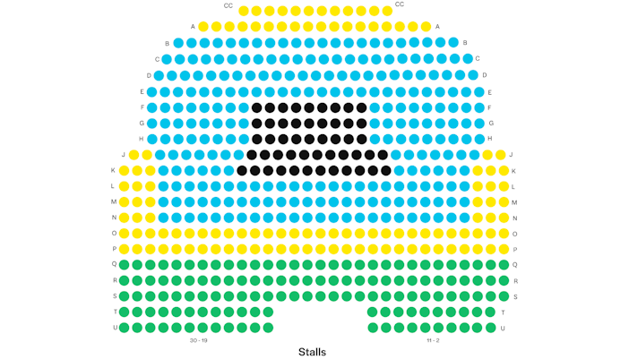 Piccadilly Theatre Stalls Seating Plan