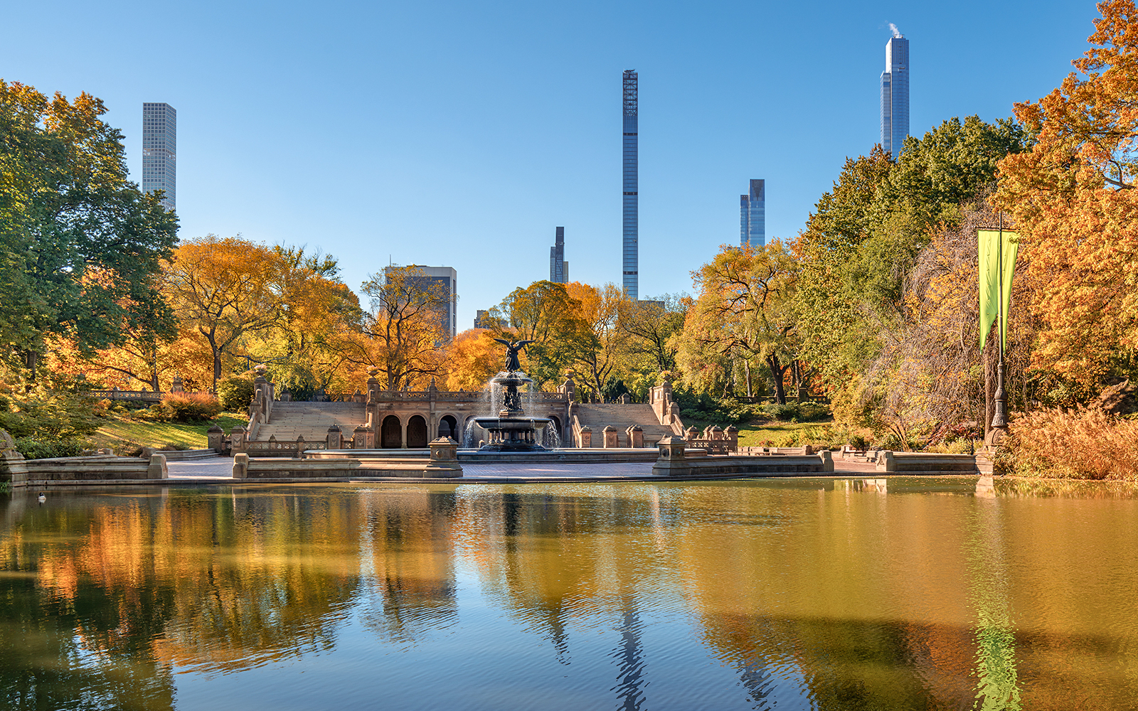 Bethesda Terrasse og Fontener