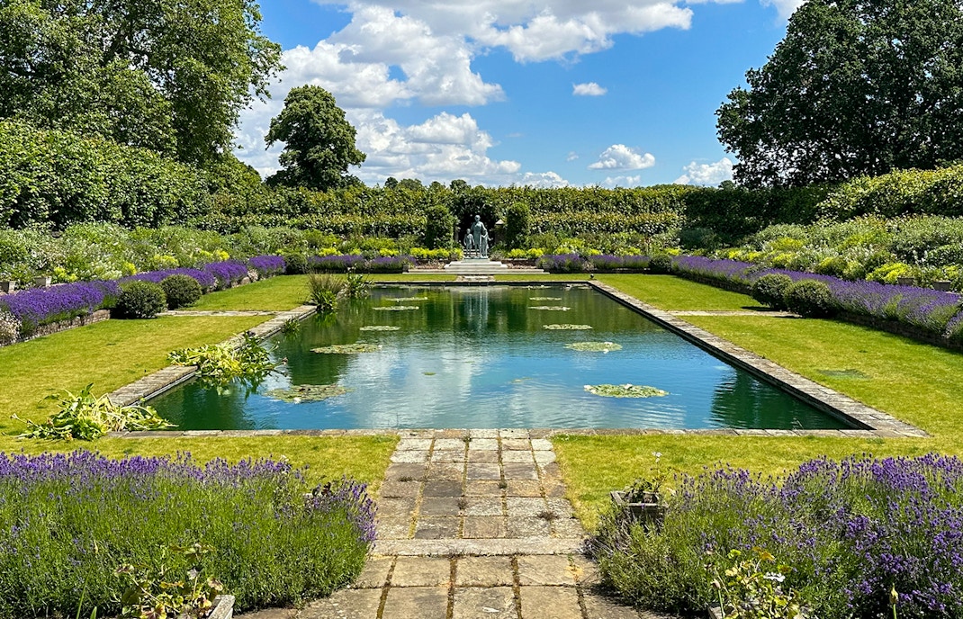 Scenic garden setting