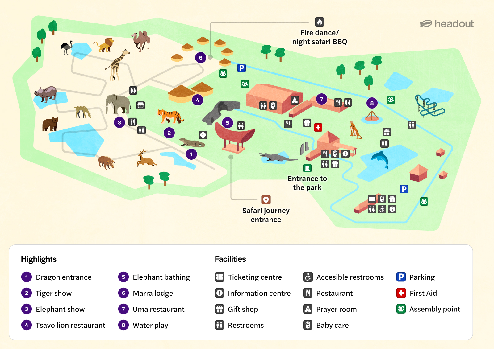 Bali Safari Map