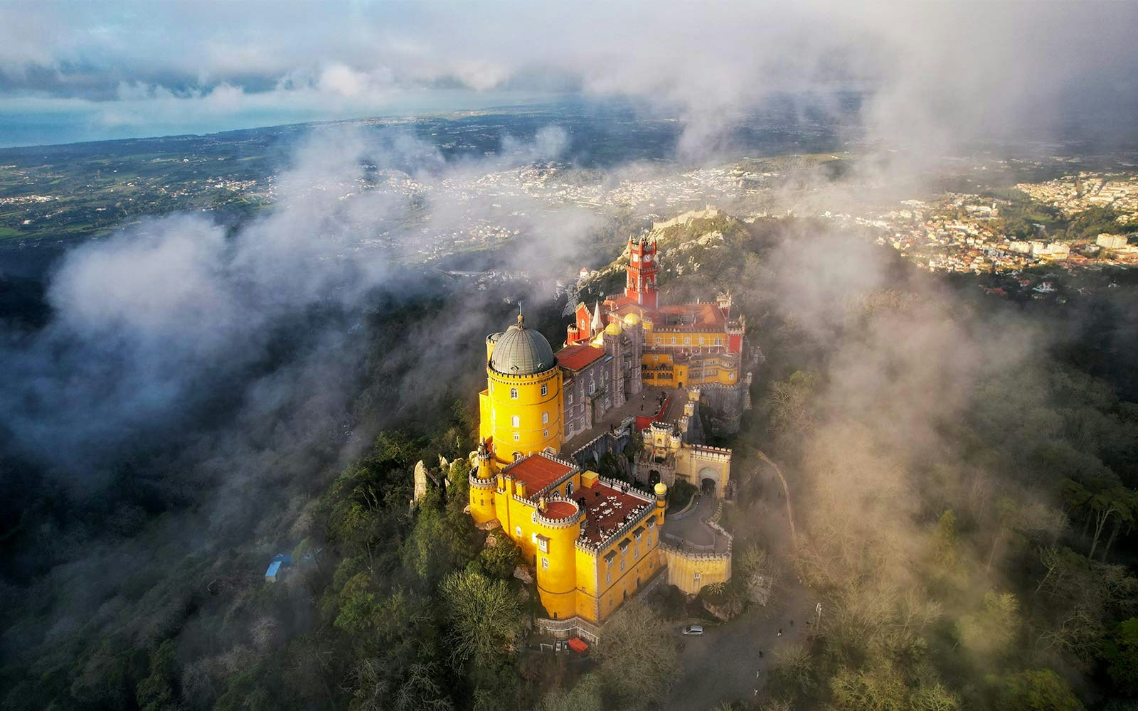 Aerial View of the Pena Palace