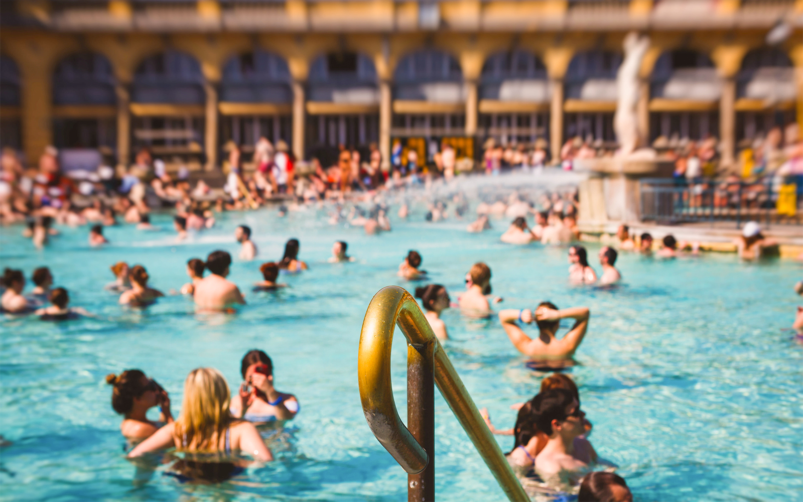 swimming pool at szechenyi bath