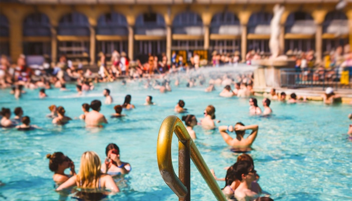 swimming pool at szechenyi bath