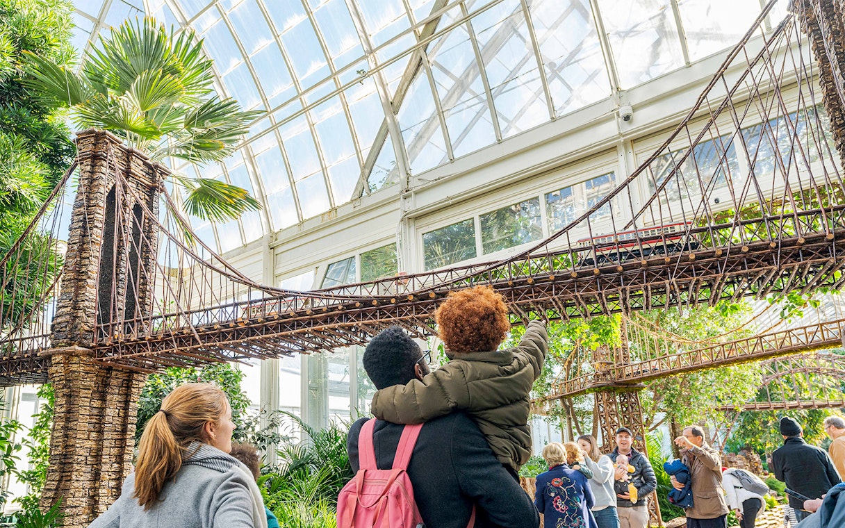 Replicas of New York landmarks at the Holiday Train Show, New York Botanical Garden.