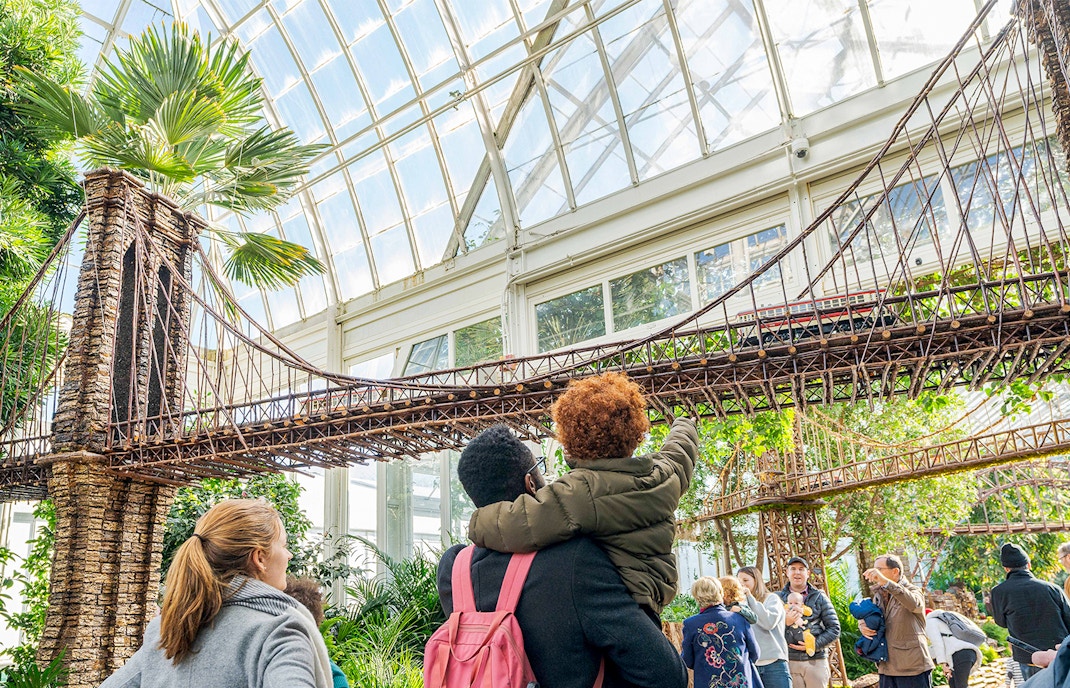 Replicas of New York landmarks at the Holiday Train Show, New York Botanical Garden.