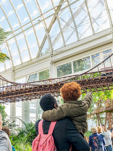 Replicas of New York landmarks at the Holiday Train Show, New York Botanical Garden.