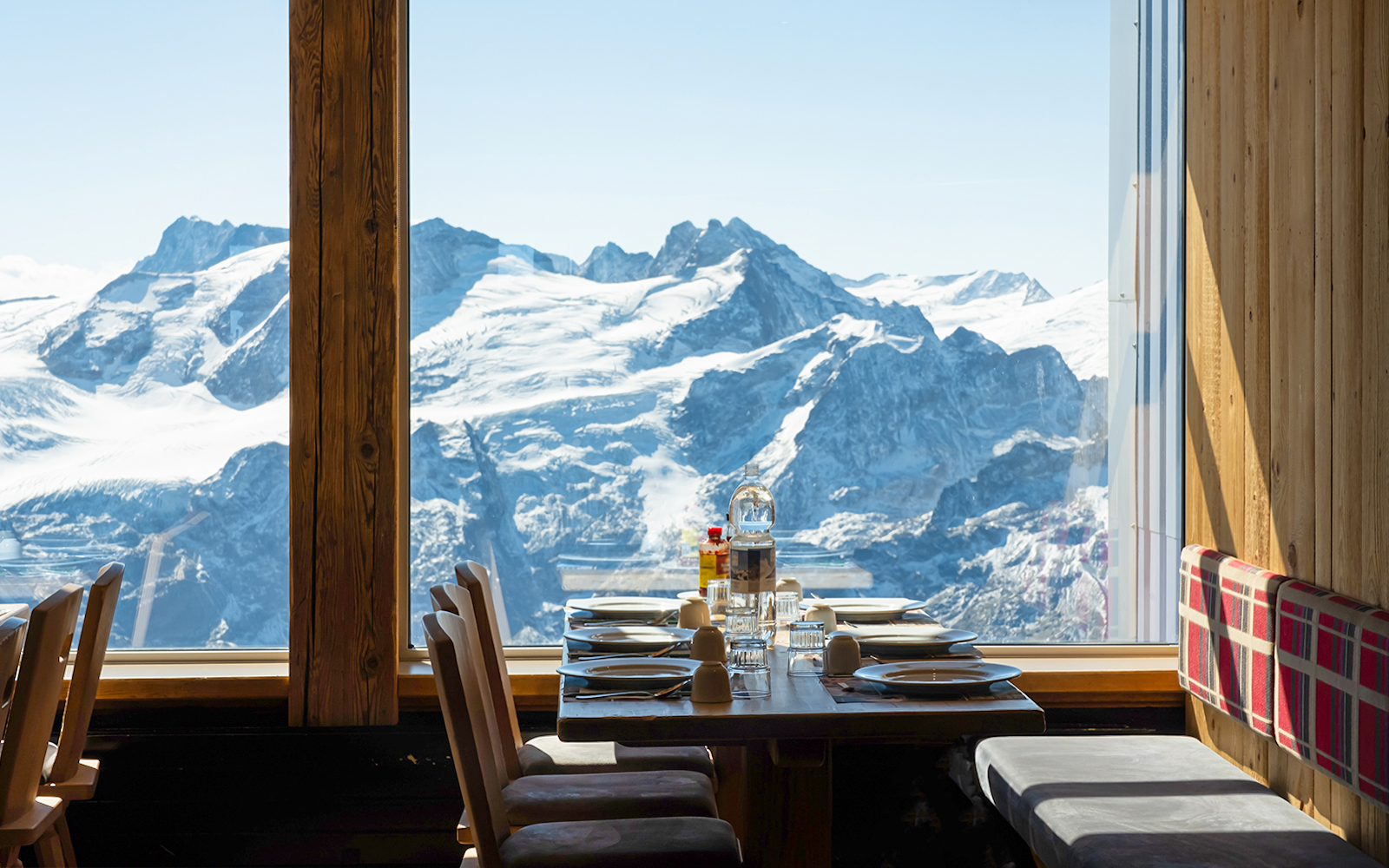 lunch at the titlis mountain's Panorama restaurant
