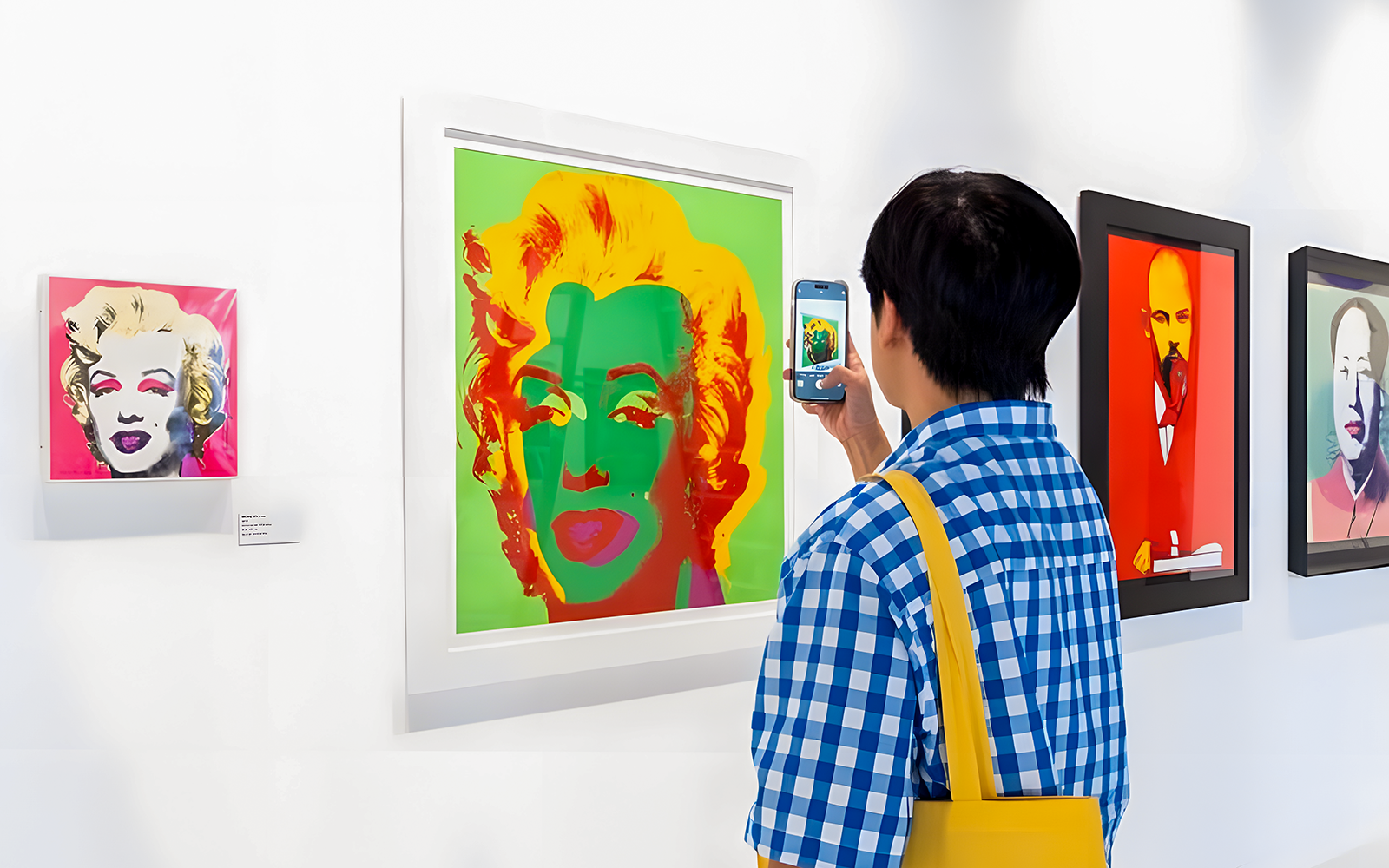 Andy Warhol artwork display at MoMA