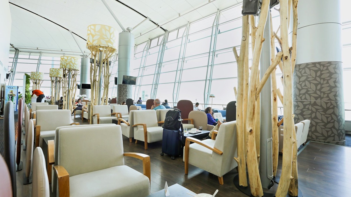 Rose Business Lounge seating area, Terminal 2, Tan Son Nhat International Airport.