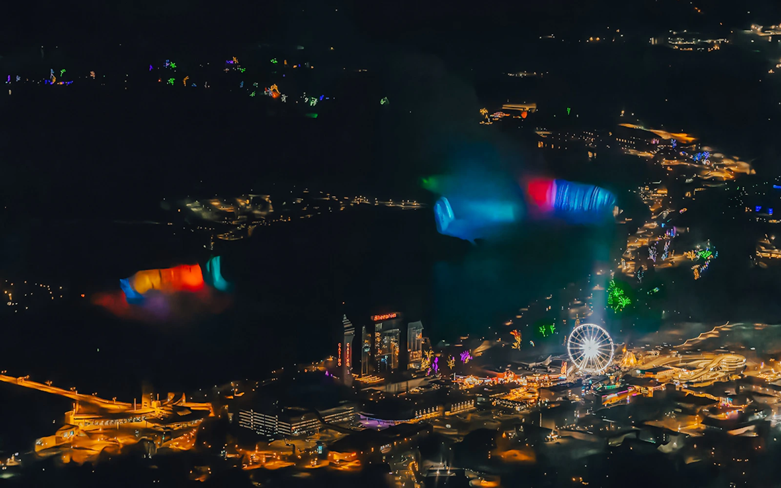 Niagara Helicopter Canada Winter Night Flight