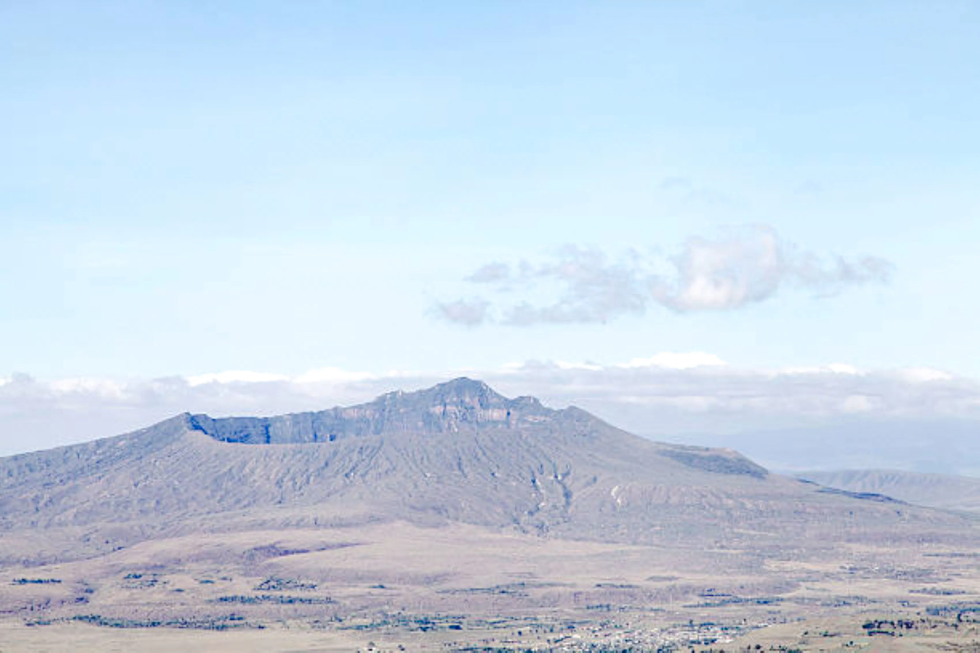 Mount Longonot crater view in Mount Longonot National Park, near Naivasha, Kenya.