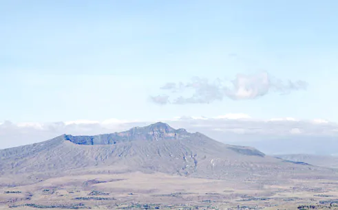 Mount Longonot crater view in Mount Longonot National Park, near Naivasha, Kenya.