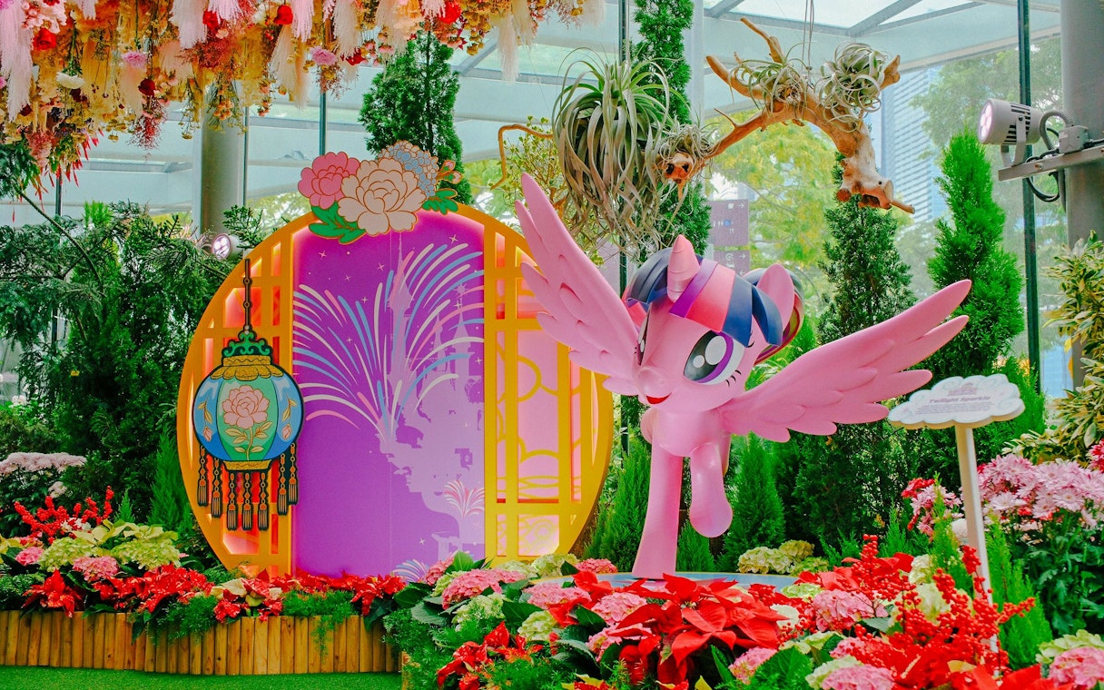 My Little Pony display in Floral Fantasy at Gardens by the Bay, Singapore.