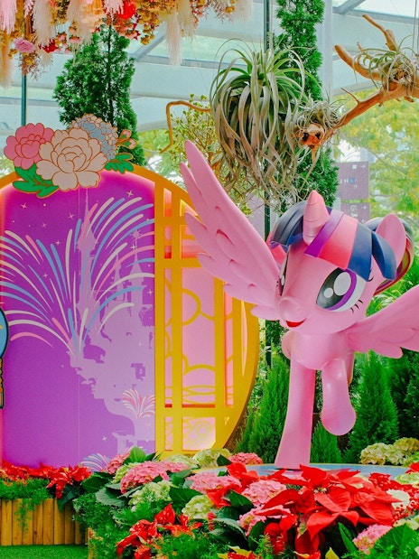 My Little Pony display in Floral Fantasy at Gardens by the Bay, Singapore.