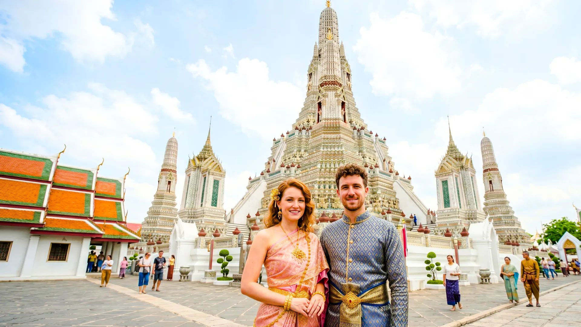 Wat Arun Guided Tour with Traditional Thai Costume Image 3