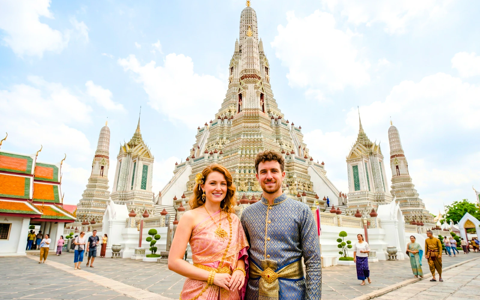 Wat Arun Guided Tour with Traditional Thai Costume Image 3