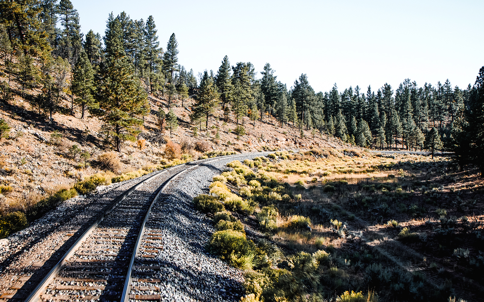 Railway tin the mountains 