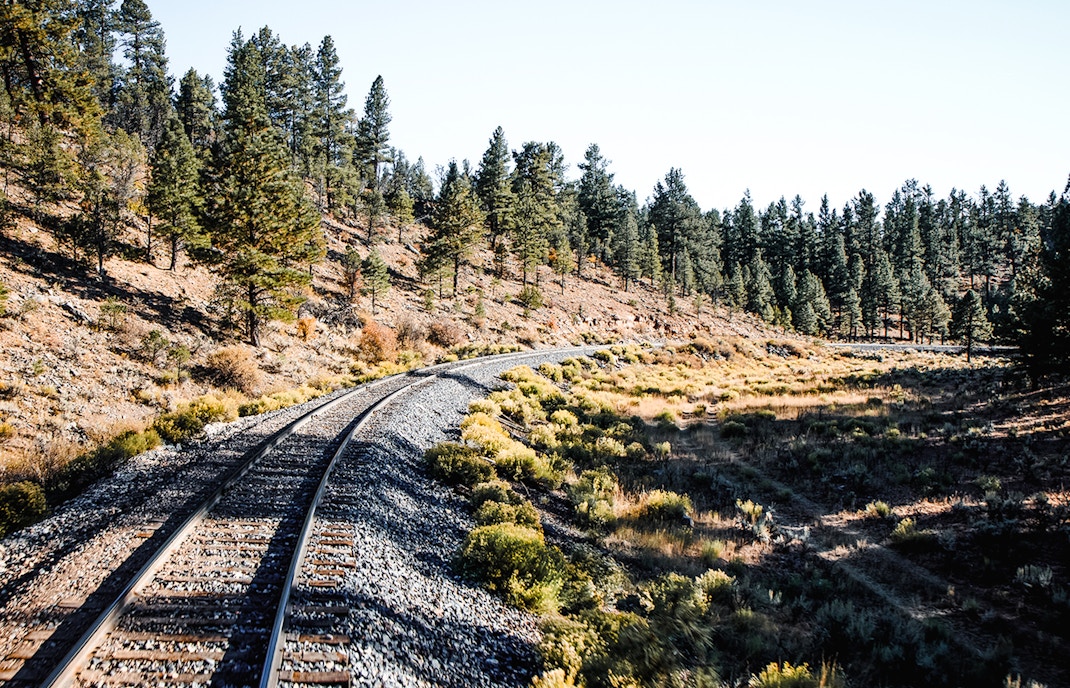 Railway tin the mountains