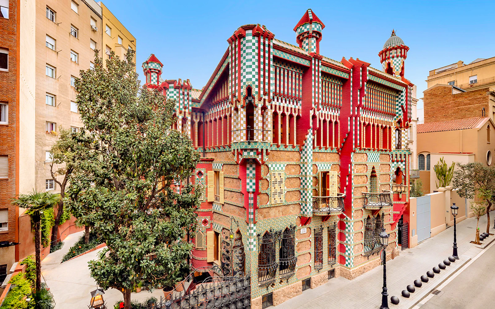 Casa Vicens' colorful architecture in Barcelona, part of the All Inclusive Card tour.