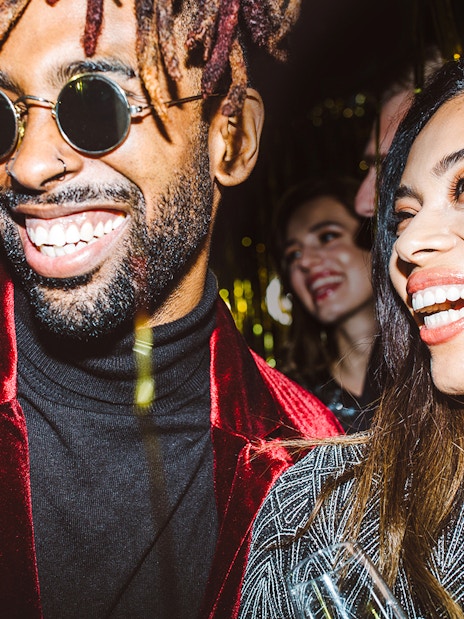 Guests celebrating on New Year’s Eve cruise in NYC.