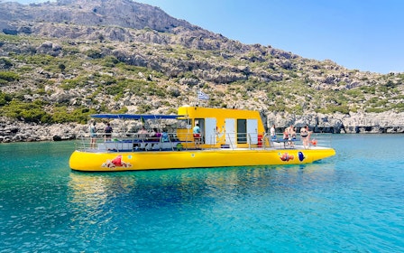 Rhodes: 3 Hour All-Inclusive Yellow Submarine Cruise to Anthony Quinn & The Caves