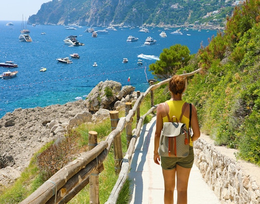 Walking in Capri
