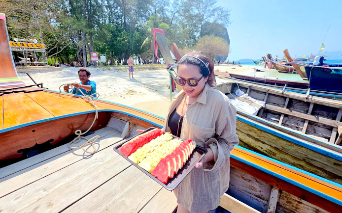 From Railay: Private Longtail Boat Island-Hopping Tour