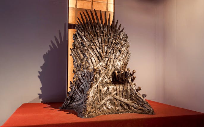 View of the Game of Thrones chair in Lokrum Island